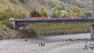 Feierlichkeiten zum Jubiläum bei der alten Rheinbrücke Vaduz–Sevelen