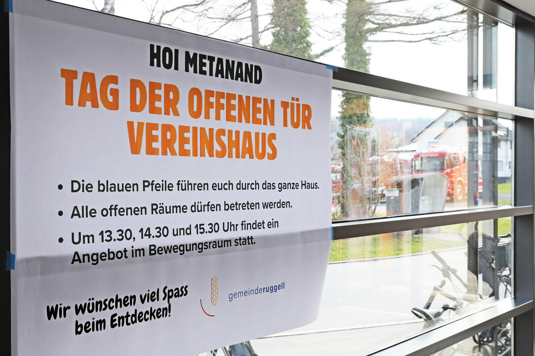 Tag der offenen T&uuml;r im Vereinshaus in Ruggell