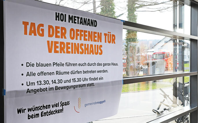 Tag der offenen T&uuml;r im Vereinshaus in Ruggell