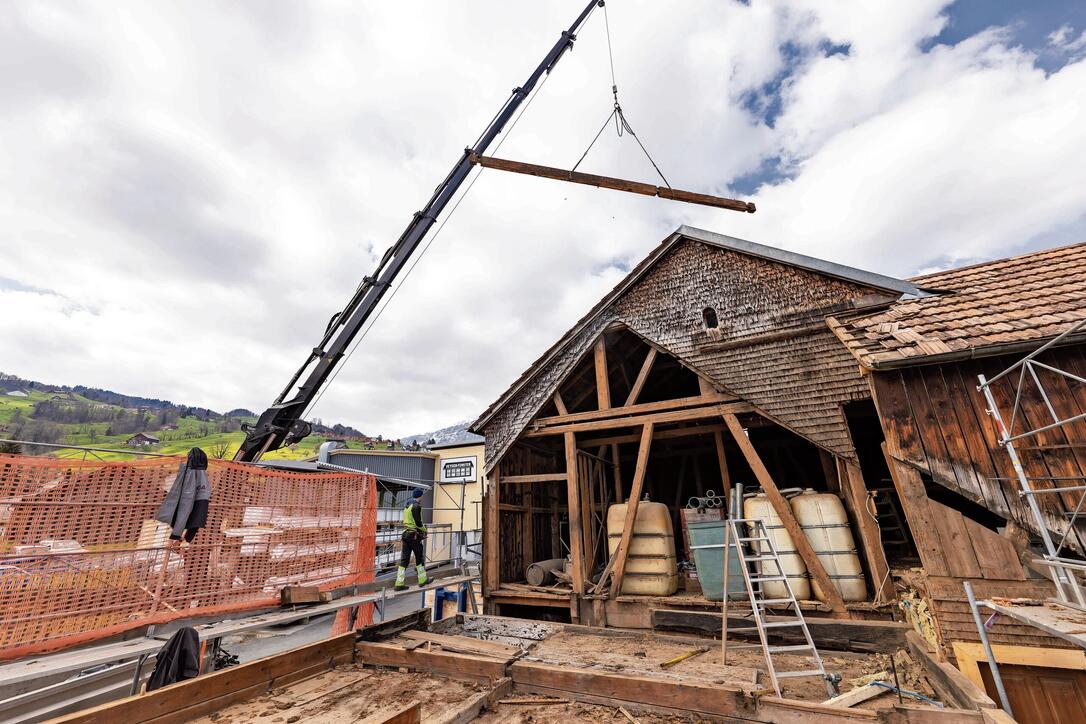 Haus Abbruch in Grabs