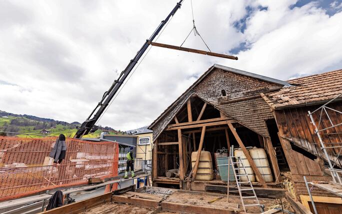 Haus Abbruch in Grabs