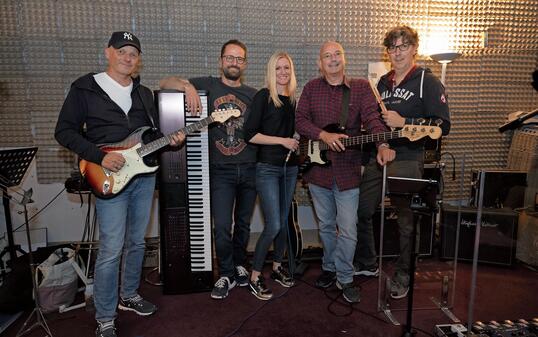 Bandfoto «NDG and the Lawnmowers», Schaan