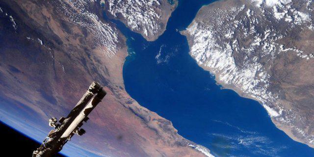 Blick von der ISS: Golf von Aden und das Horn von Afrika (unten)