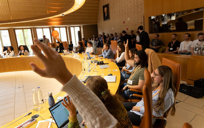 10. Jugendsession im Liechtensteiner Landtag.