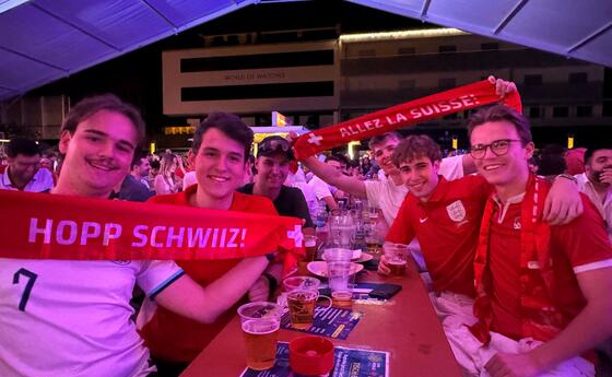 1/4-Finalspiel der Schweiz an der WM-Meile in Vaduz (12.07.2026)