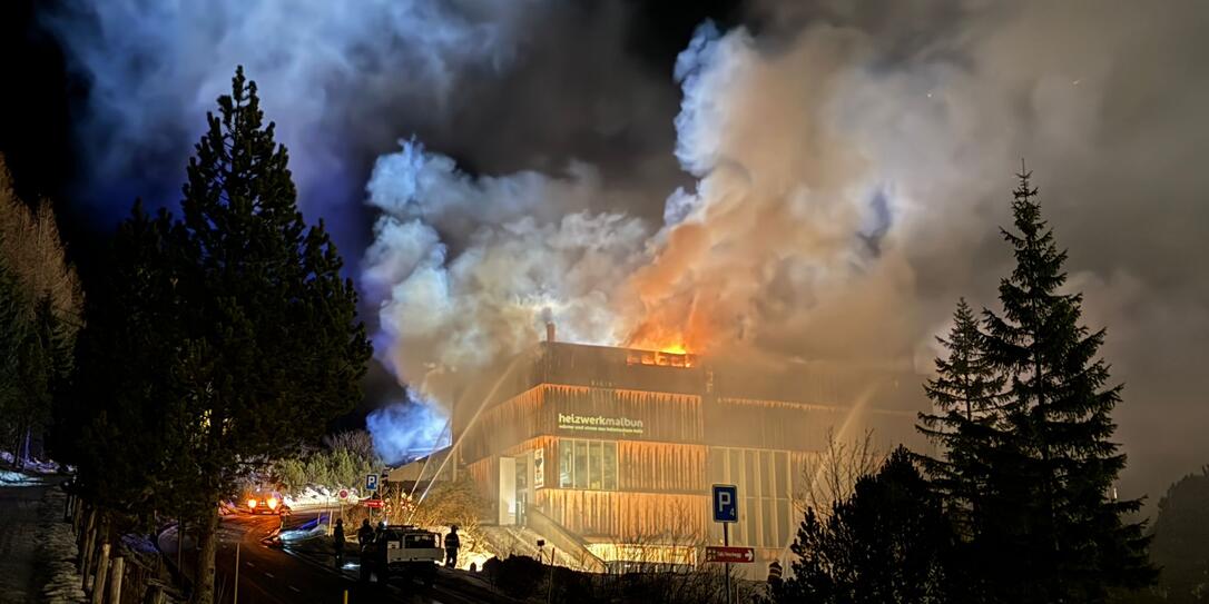 In Malbun brennt das Heizwerk.