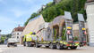 Aufbau der Skulpturen der Bad Ragartz in Vaduz (26.04.2024)