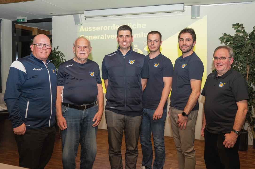 Der aktuelle Vorstand rund um Karlheinz Matt (v.l.), Benno Gerner, Mathias Speiser, Damian Kranz, Philipp Meier und Roger Matt, wenden sich mit einem &ouml;ffentlichen Brief.