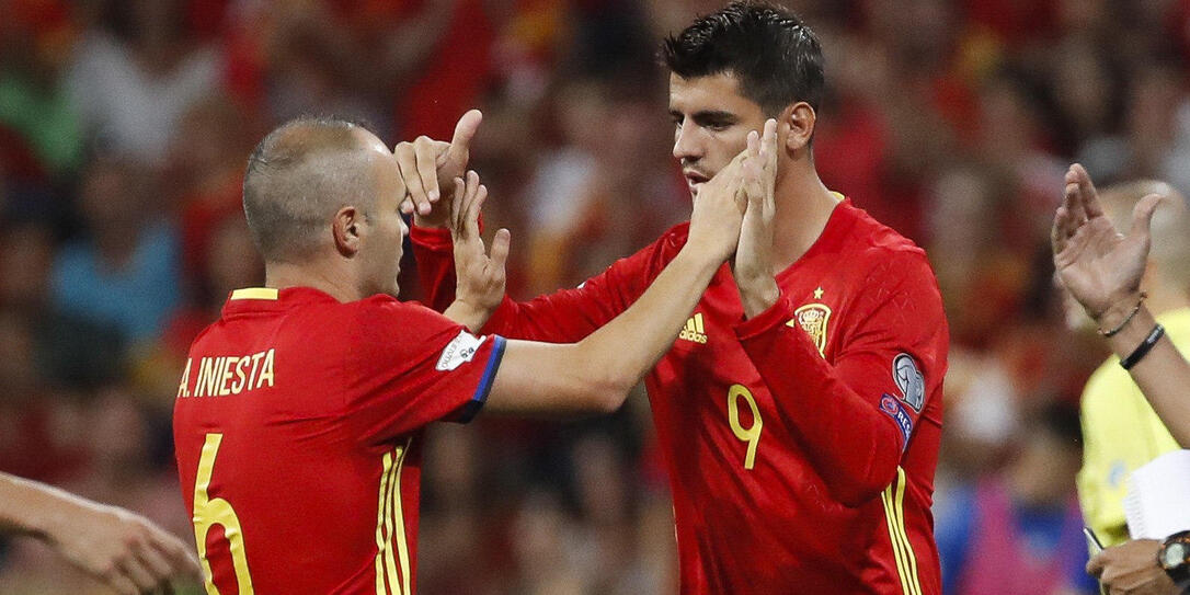 Iniésta und Morata