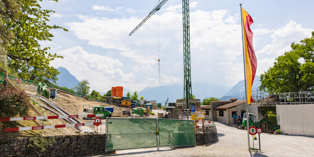 Baustelle Schloss Vaduz