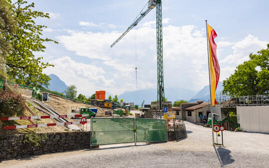 Baustelle Schloss Vaduz