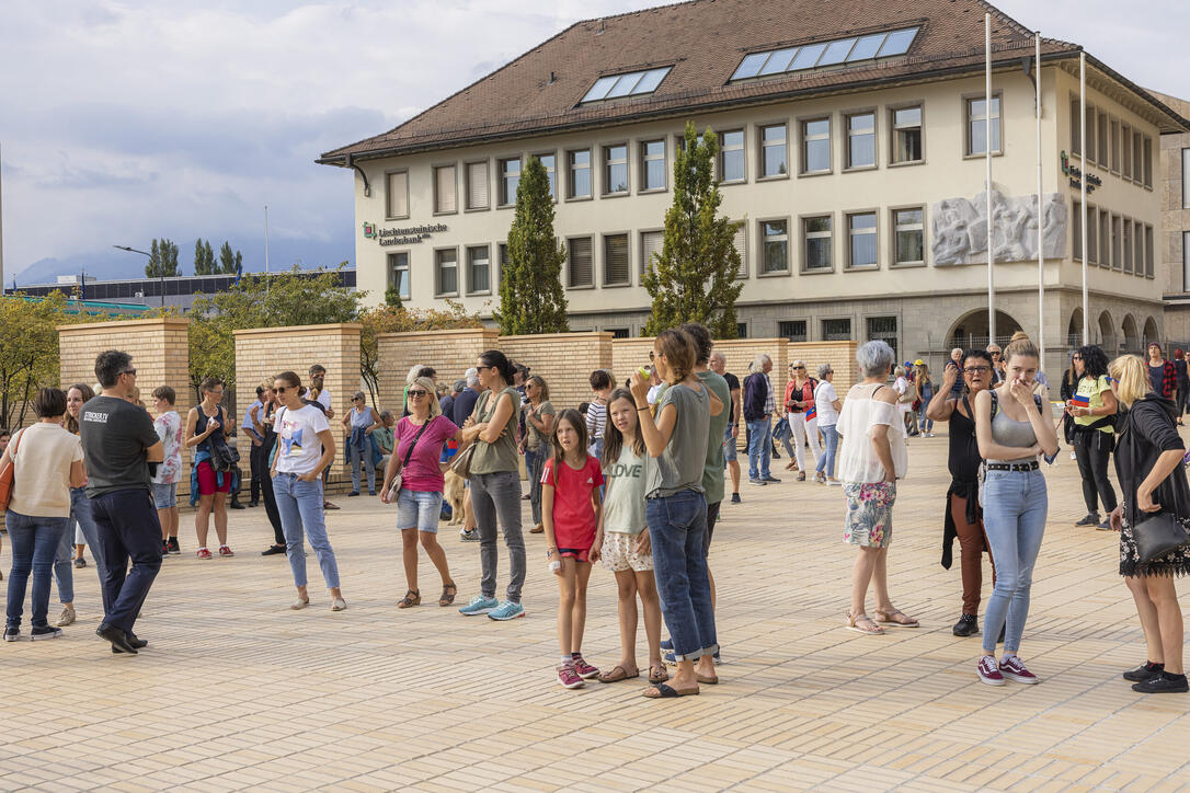 Corona Demo in Vaduz
