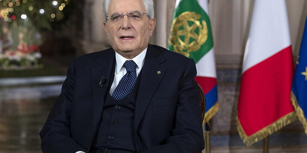 Italiens Präsident Sergio Mattarella sorgte bei einem TV-Auftritt für ungewollte Komik. (Archivbild)