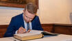 Eintragung Goldenes Buch in Vaduz (18.08.2023)