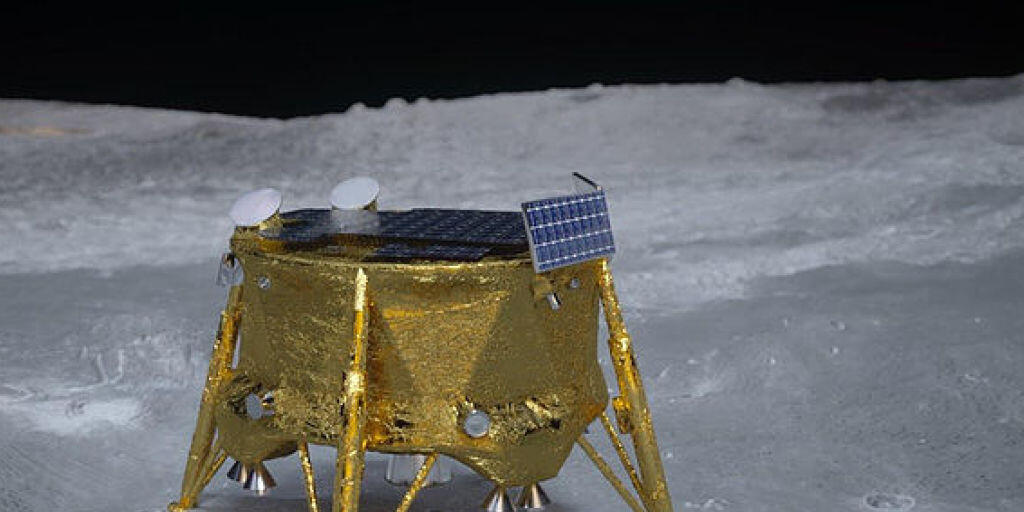 Für die Mondlandfähre des israelischen Unternehmens SpaceIL (im Bild) liefert Ruag eine Halterung.