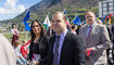 Feierlichkeiten zum Jubiläum bei der alten Rheinbrücke Vaduz–Sevelen