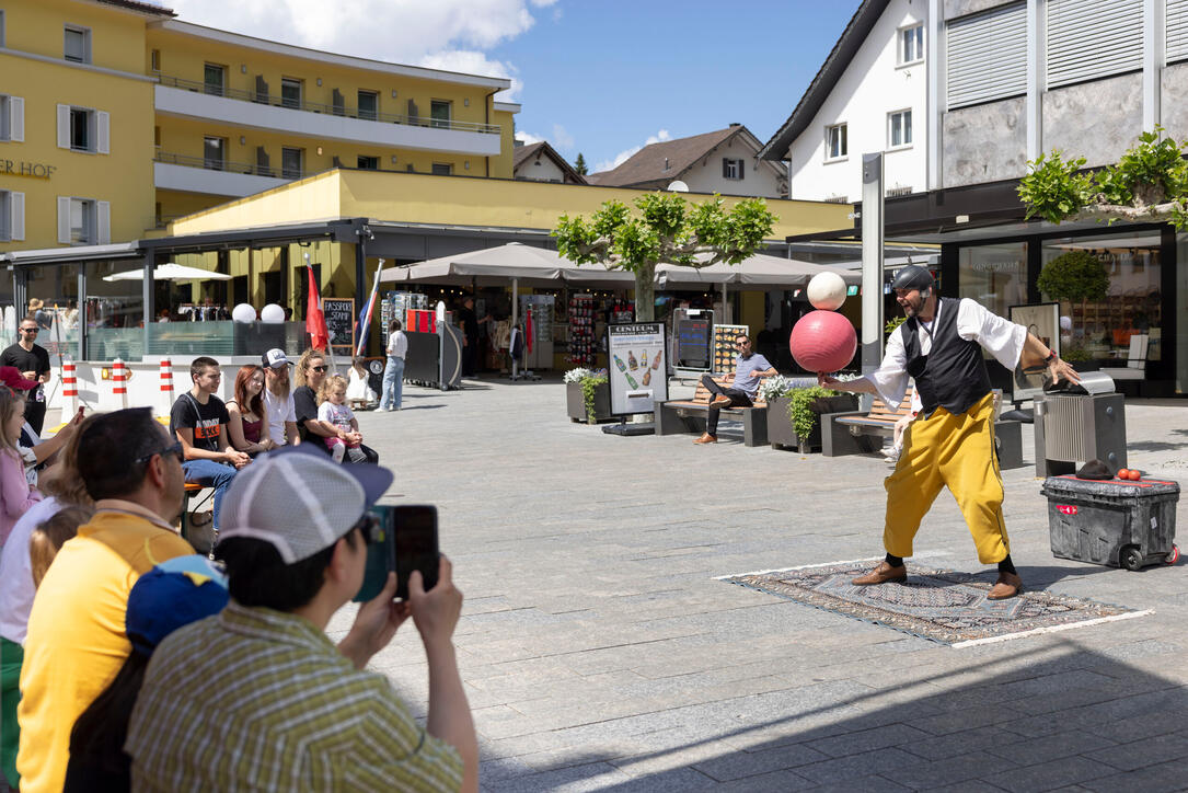 Buskers Strassenkunstfestival in Vaduz