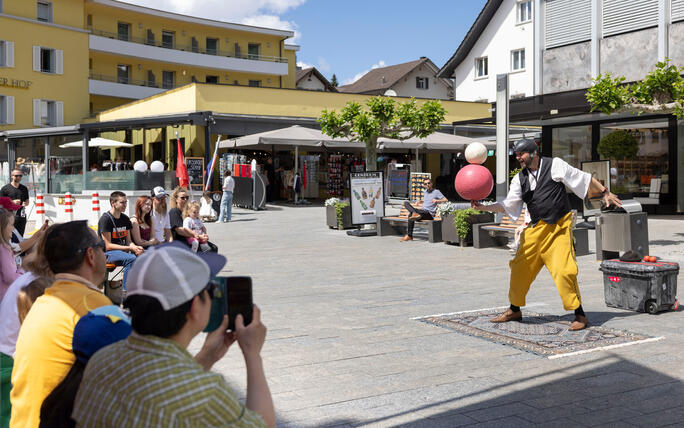 Buskers Strassenkunstfestival in Vaduz