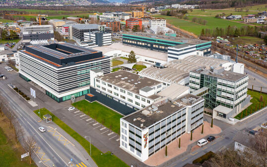 Liechtenstein Schaan Drohne Hauptsitz Ivoclar AG