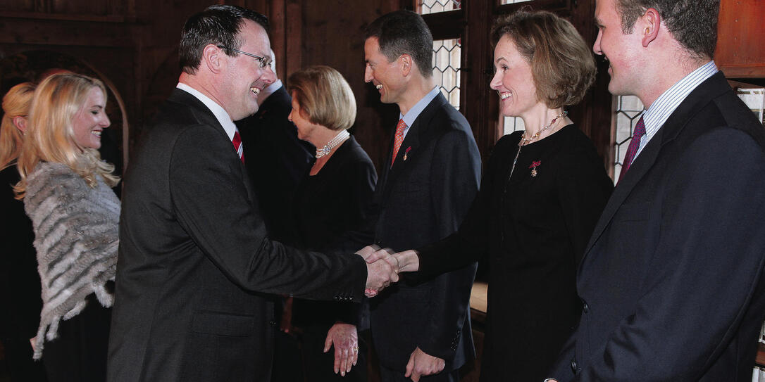 Neujahrsempfang auf Schloss Vaduz  08.01.15