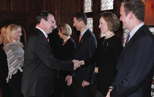 Neujahrsempfang auf Schloss Vaduz  08.01.15