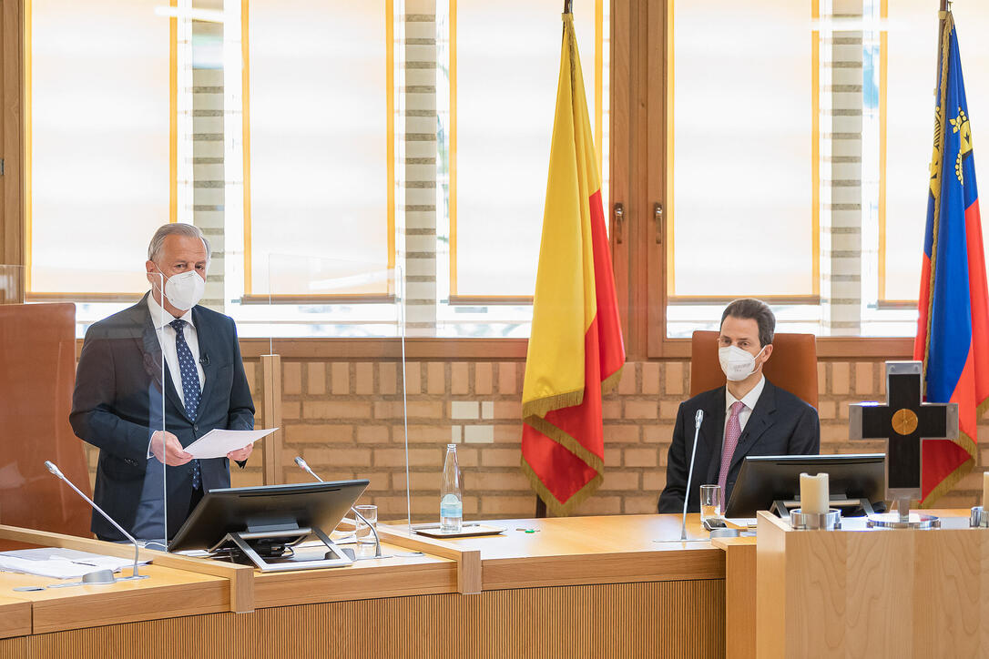 Landtagseröffnung 2021 in Vaduz