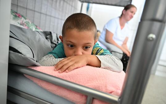 Notunterkunft für ukrainische Flüchtlinge