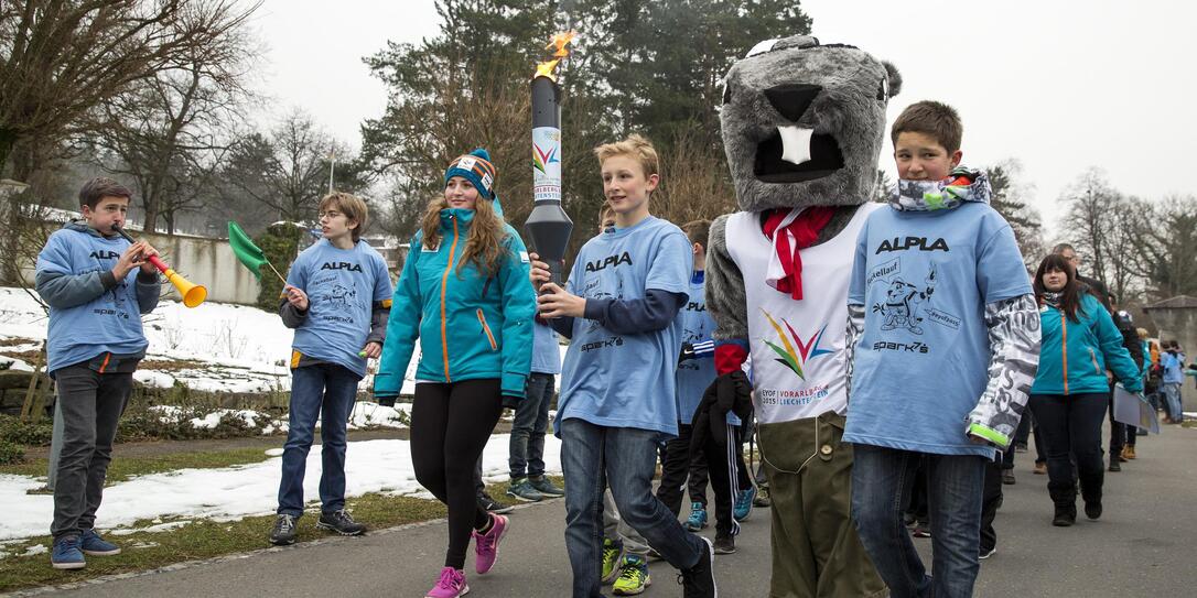 EYOF Fackellauf in Liechtenstein