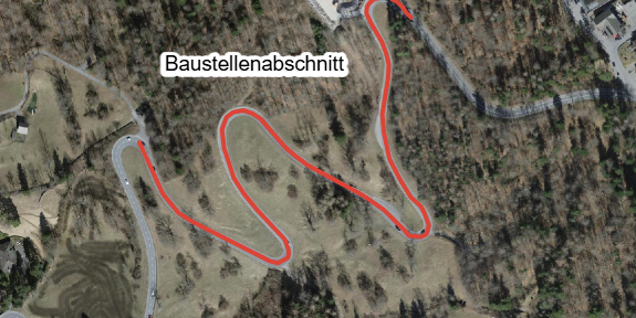 Baustelle Bergstrasse Triesenberg