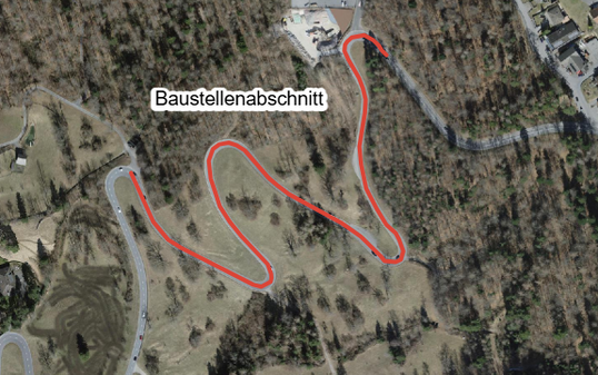 Baustelle Bergstrasse Triesenberg
