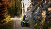 A man riding a quad bike