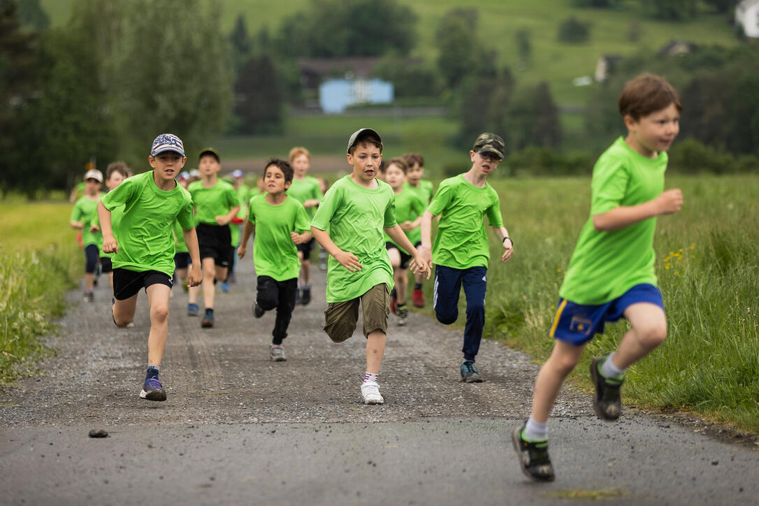 Sponsorenlauf der Primarschule Mauren