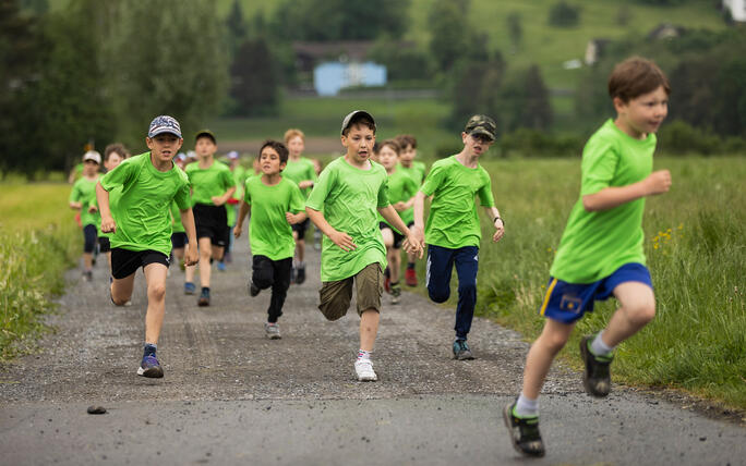 Sponsorenlauf der Primarschule Mauren