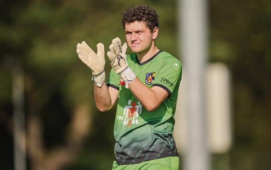 Gabriel Foser hielt den FC USV im Spiel. Trainer Polverino lobte seinen Goalie