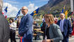 Feierlichkeiten zum Jubiläum bei der alten Rheinbrücke Vaduz–Sevelen