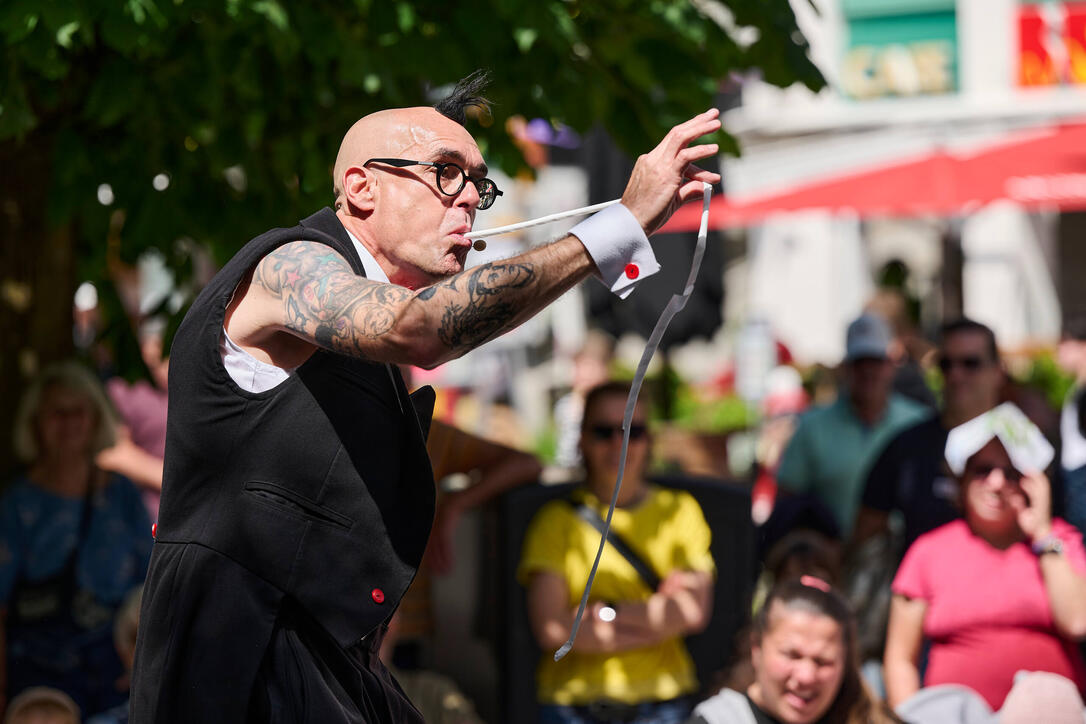 Buskers Strassenkunstfestival in Vaduz