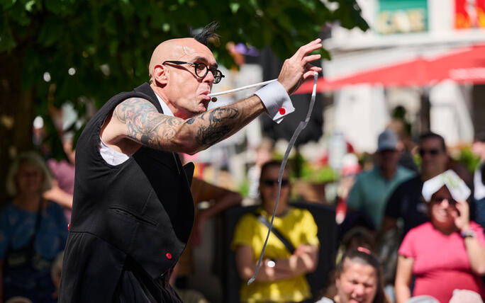 Buskers Strassenkunstfestival in Vaduz