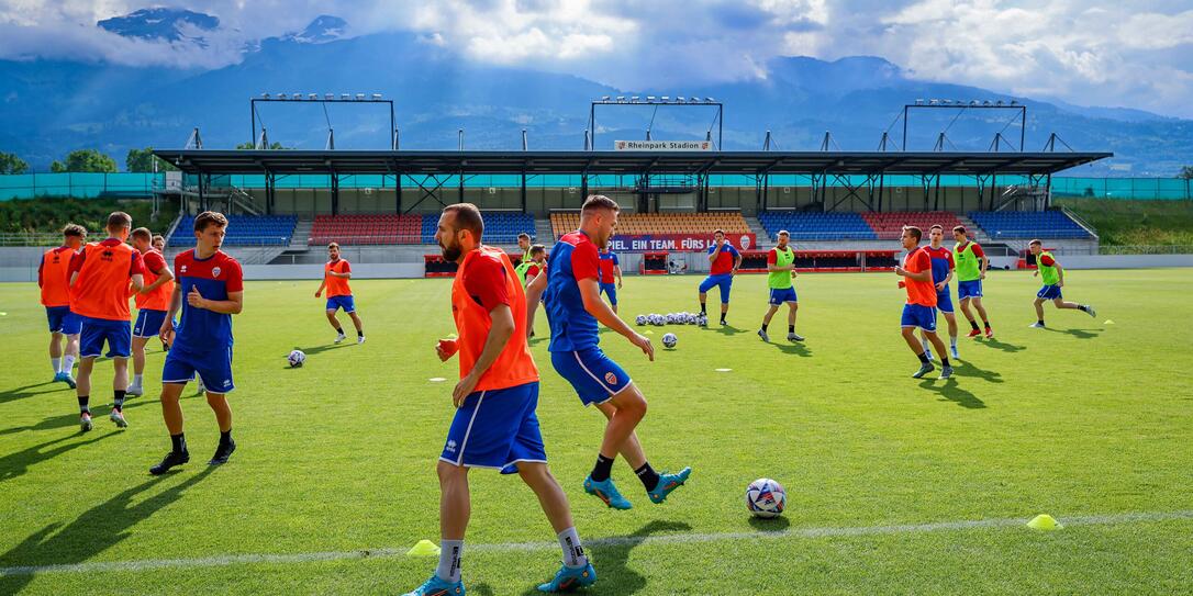 Liechtenstein Vaduz Fussball UEFA Nations League PK und Training Liechtenstein