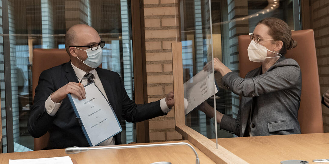Unterzeichnung Koalitionsvertrag in Vaduz