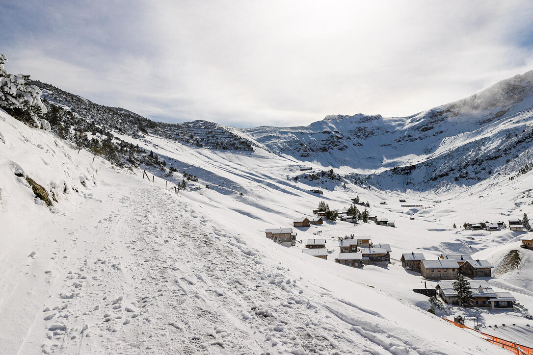 Erster Schnee in Liechtenstein
