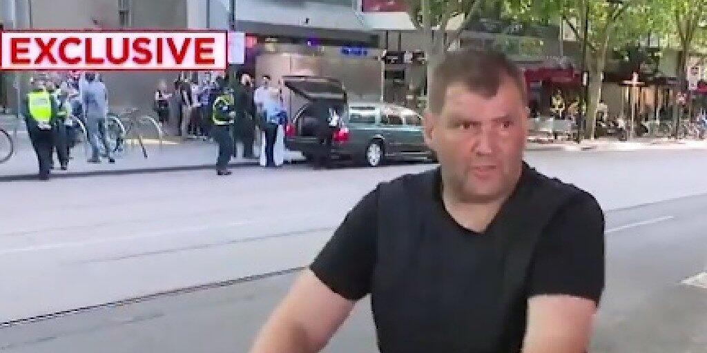 Stellte sich dem Angreifer in Melbourne mit einem Einkaufswagen entgegen: der 46-jährige Obdachlose Michael Rogers.