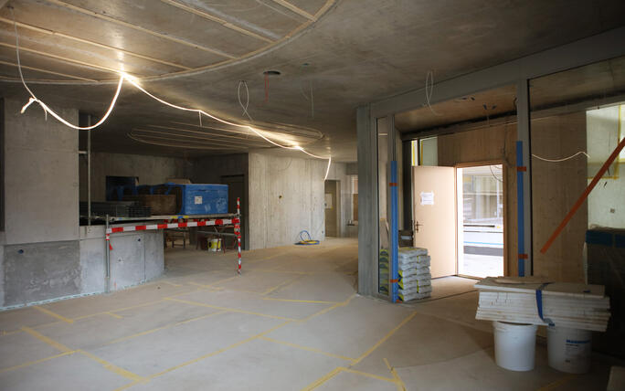 Tag der offenen Baustelle Kindergarten und Doppelturnhalle in Ma