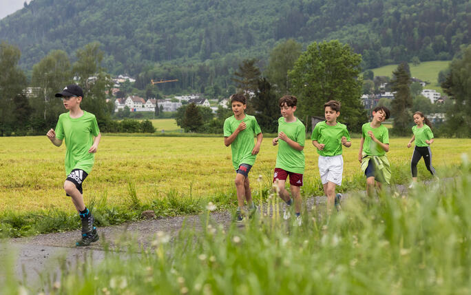 Sponsorenlauf der Primarschule Mauren