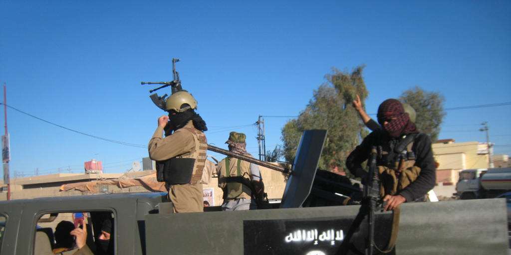 Auch in der Schweiz hat der IS Sympathisanten. Kämpfer der Terrormiliz in Irak (Archiv)