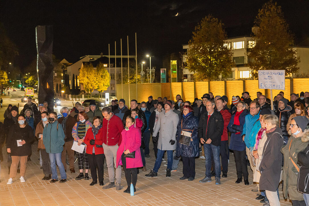 Corona Demo der Jungen Liste in Vaduz