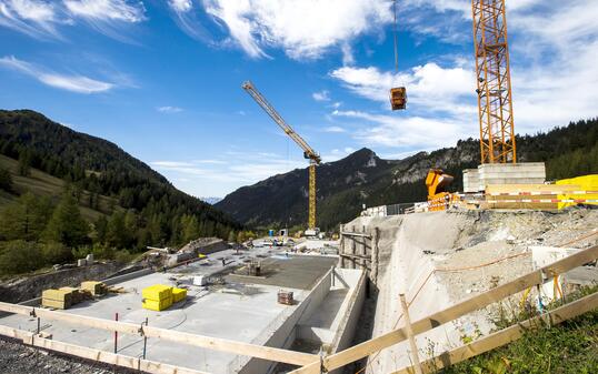 Baustelle Parkhaus Malbun