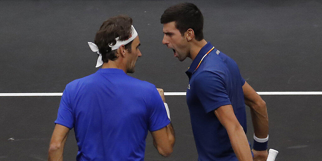 Der Wille war da bei Roger Federer (links) und Novak Djokovic