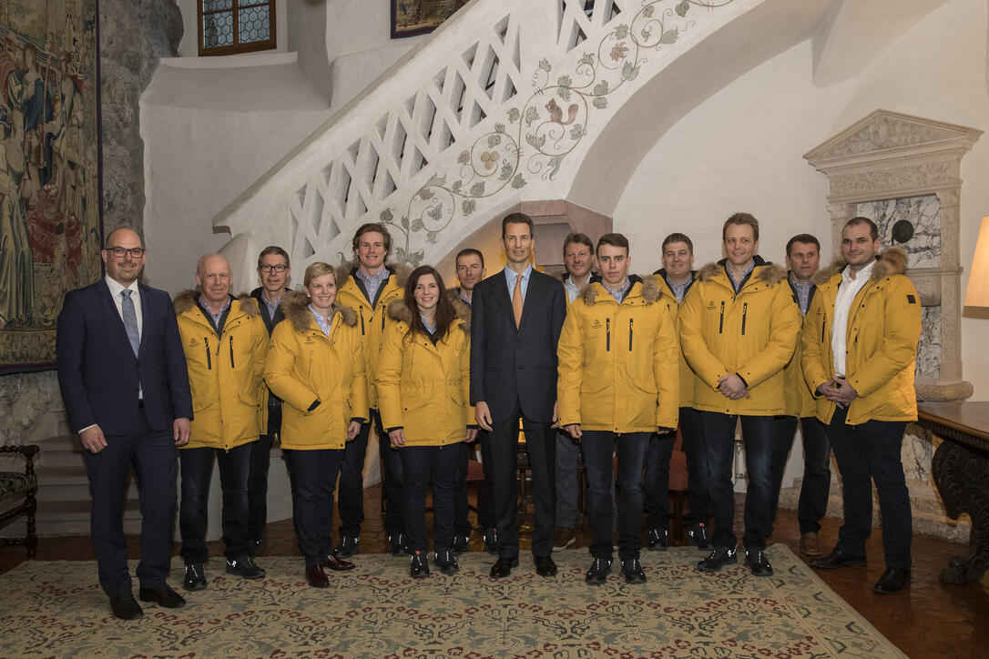 Verabschiedung Liechtensteiner Olympiateam 2018 in Vaduz