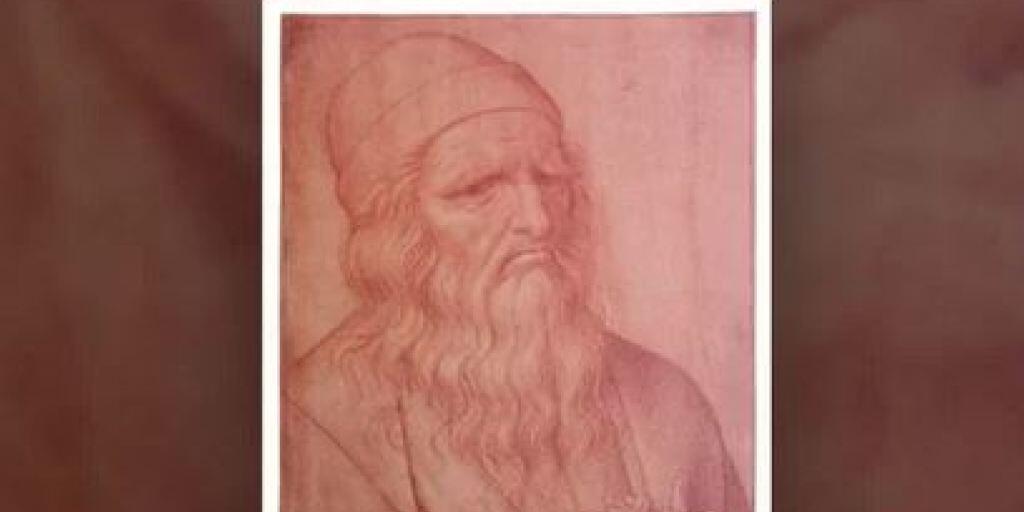 Die Kreidezeichnung des lombardischen Künstlers Giovan Ambrogio Figino zeigt Leonardo da Vinci in höherem Alter. Die Kreidezeichnung des lombardischen Künstlers Giovan Ambrogio Figino zeigt Leonardo da Vinci in höherem Alter.