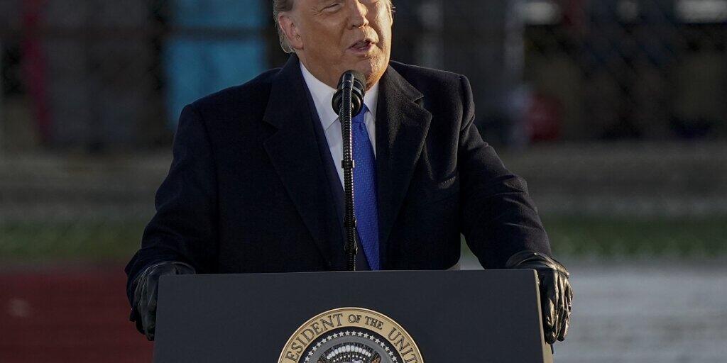 Donald Trump, Präsident der USA, spricht auf einer Wahlkampfveranstaltung. Foto: Morry Gash/AP/dpa Donald Trump, Präsident der USA, spricht auf einer Wahlkampfveranstaltung. Foto: Morry Gash/AP/dpa